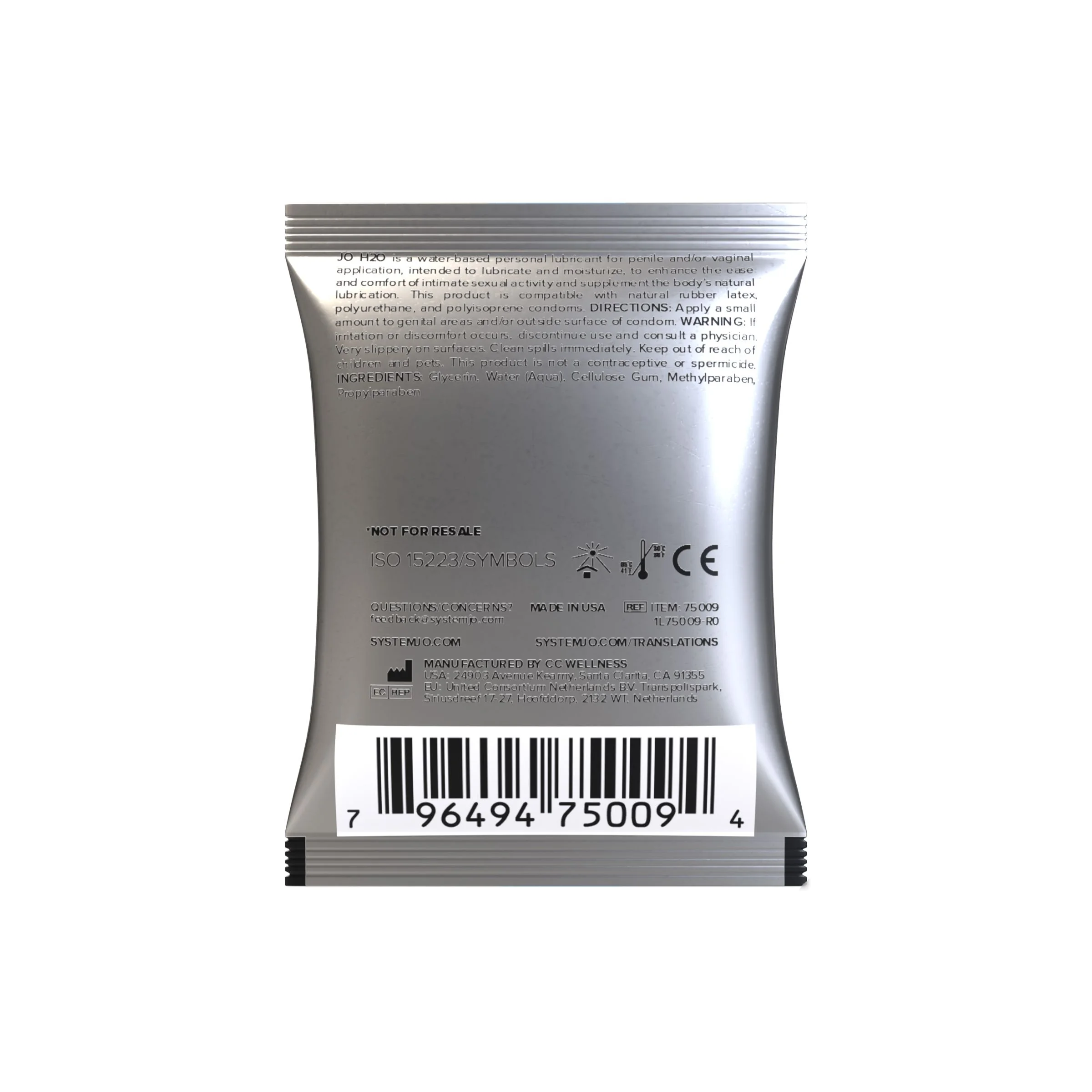 System JO - Sachet H2O Original 5 ml System JO - Sachet H2O Original 5 ml