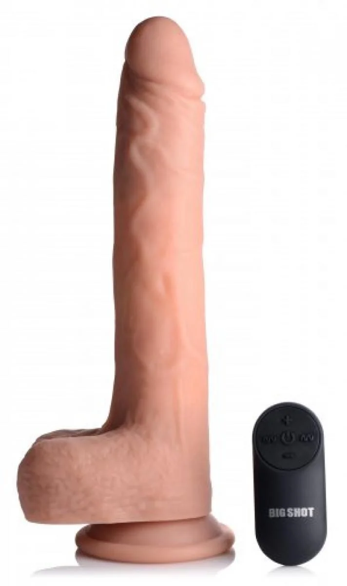 Vibrerende & Stotende Realistische XL Dildo met Zuignap en Ballen -16.5 cm Vibrerende & Stotende Realistische XL Dildo met Zuignap en Ballen -16.5 cm