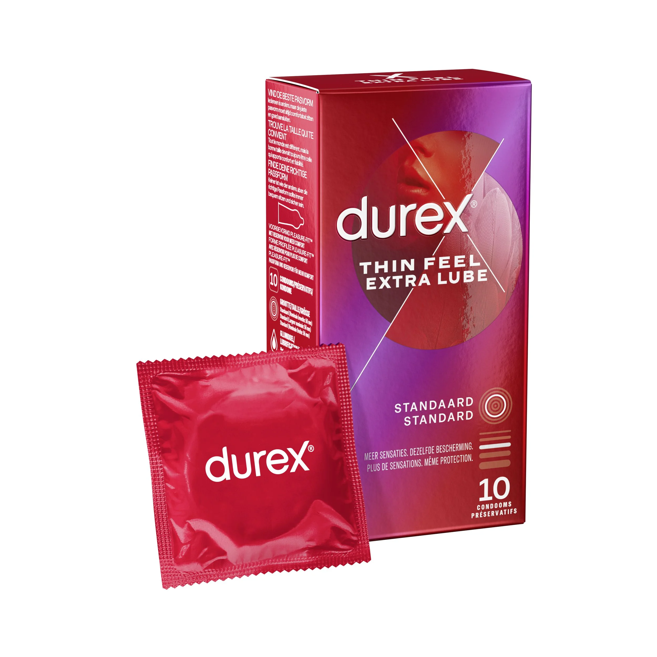 Durex Thin Feel Extra Glijmiddel - 10 stuks Durex Thin Feel Extra Glijmiddel - 10 stuks