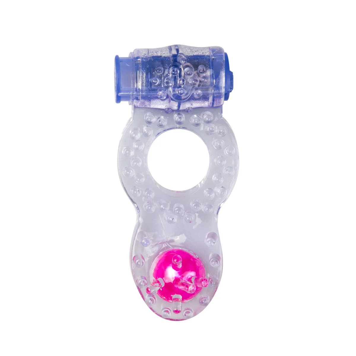 Vibrerende Cockring Met Dubbele Stimulatie - Paars Vibrerende Cockring Met Dubbele Stimulatie - Paars