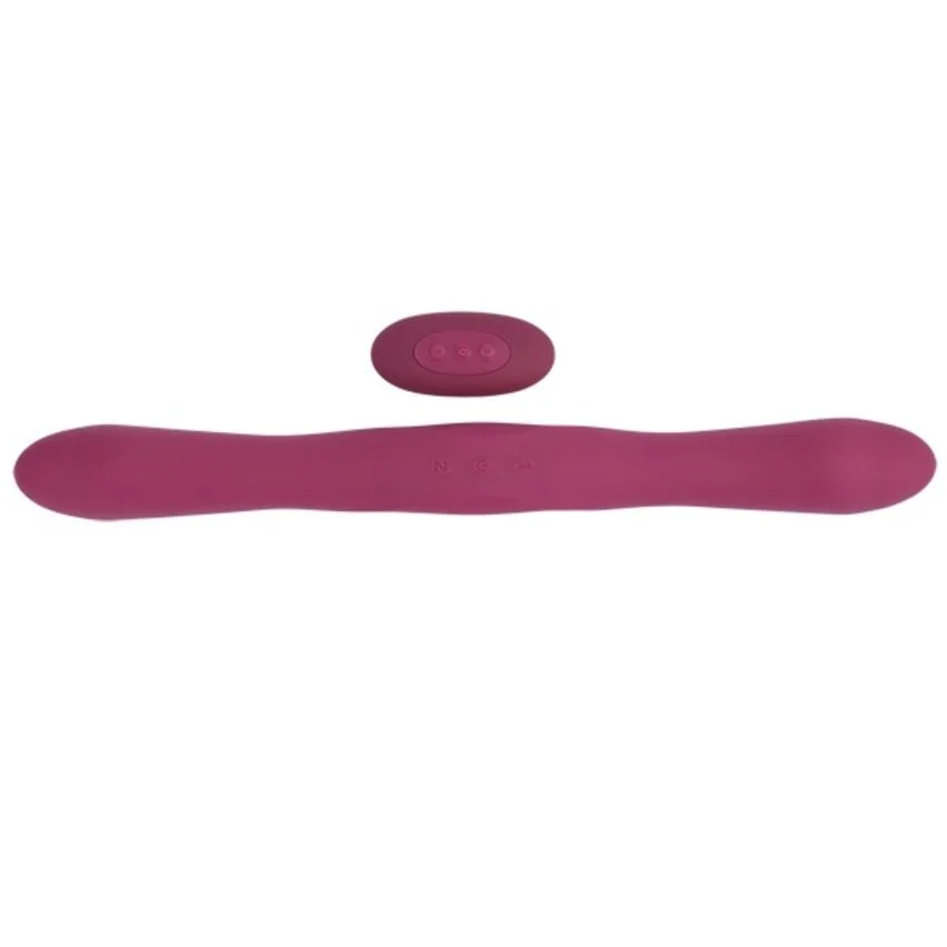 Doc Johnson - Dubbele Vibrator met Afstandsbediening - Rood