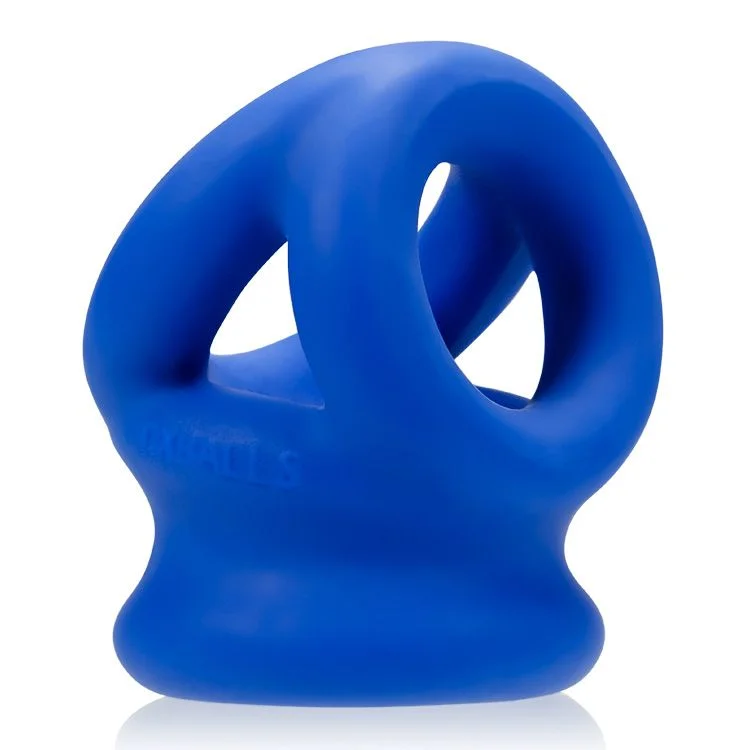 Oxballs - Tri-Squeeze Cocksling & Ballstretcher Blauw Oxballs - Tri-Squeeze Cocksling & Ballstretcher Blauw