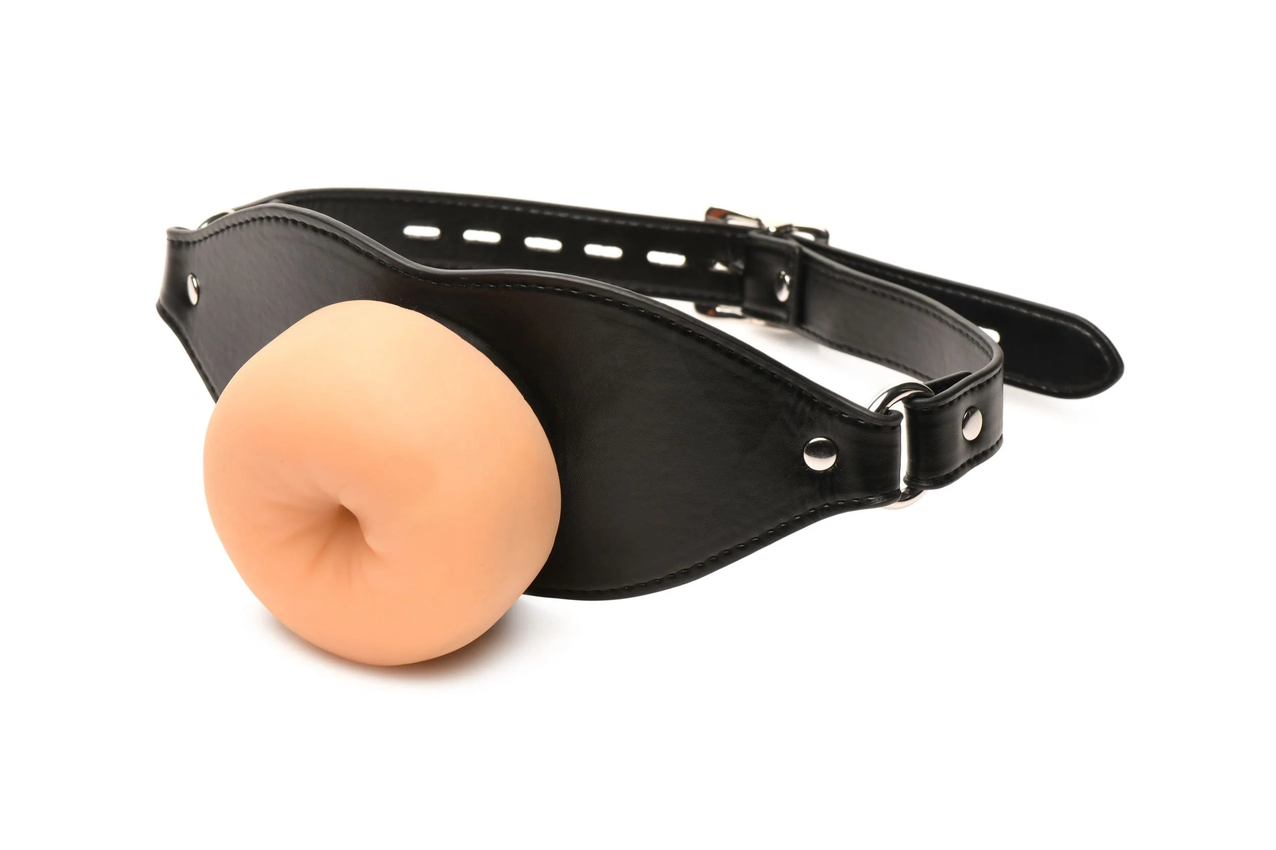 XR Brands - Ass Face Mouth Gag - Beige XR Brands - Ass Face Mouth Gag - Beige