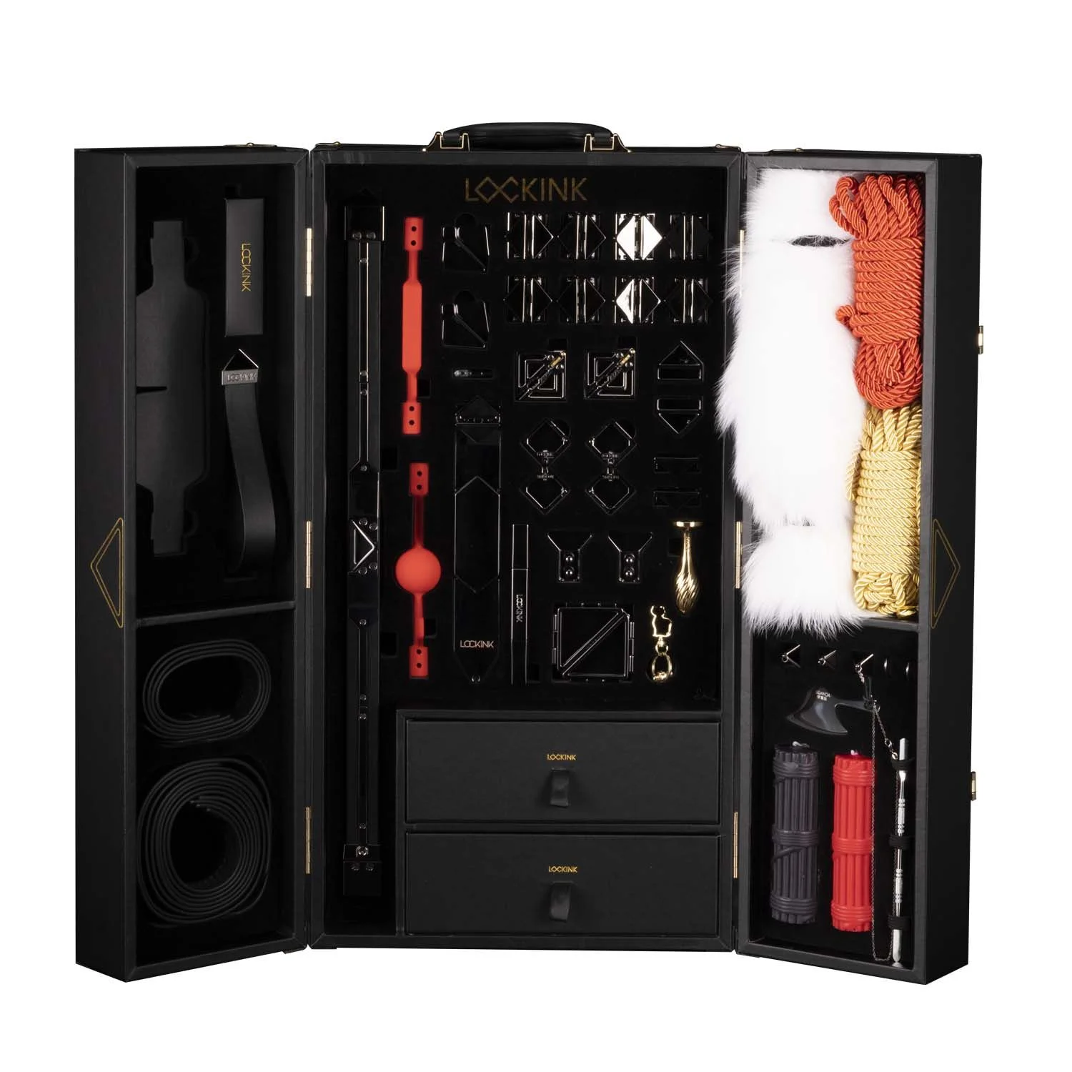 LOCKINK Alles-in-1 BDSM Speelset - zwart LOCKINK Alles-in-1 BDSM Speelset - zwart
