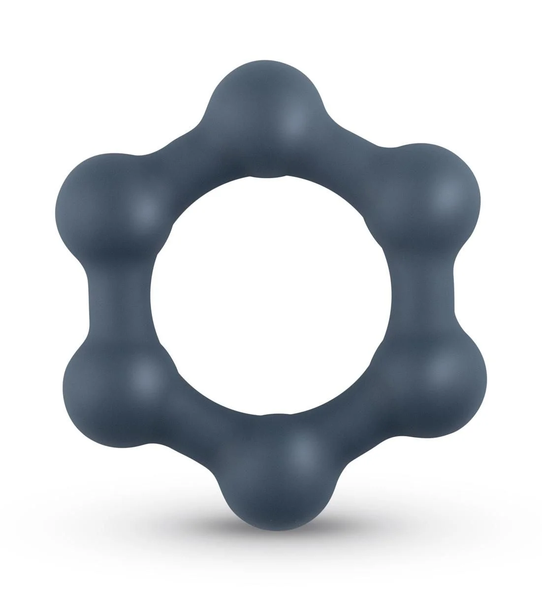 Boners Hexagon Cockring Met Stalen Kogels Boners Hexagon Cockring Met Stalen Kogels