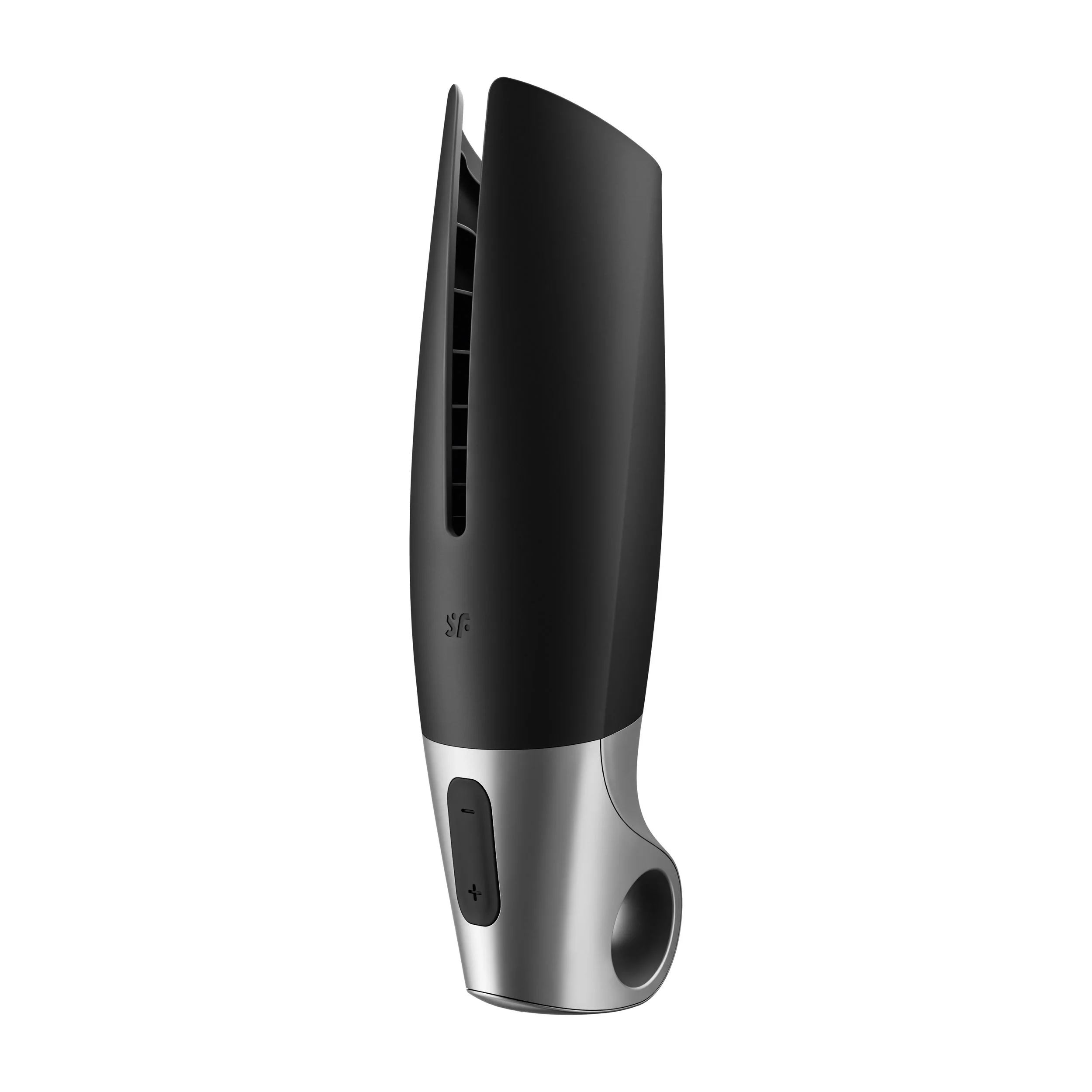 Satisfyer Power Masturbator+ Connect App - Zwart/Zilver Satisfyer Power Masturbator+ Connect App - Zwart/Zilver