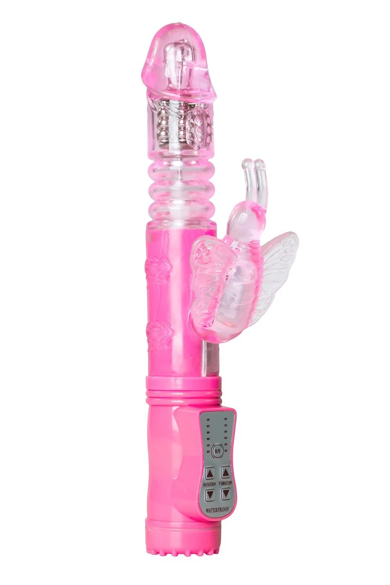 Stotende Butterfly Vibrator - Roze Stotende Butterfly Vibrator - Roze