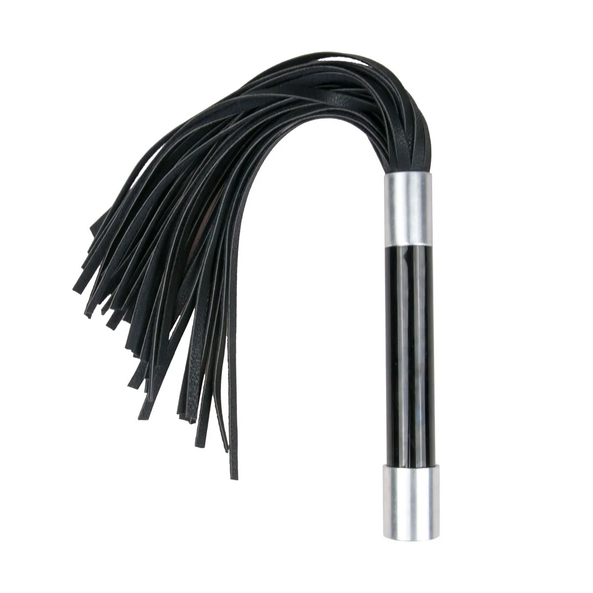 Flogger met metalen handvat Flogger met metalen handvat
