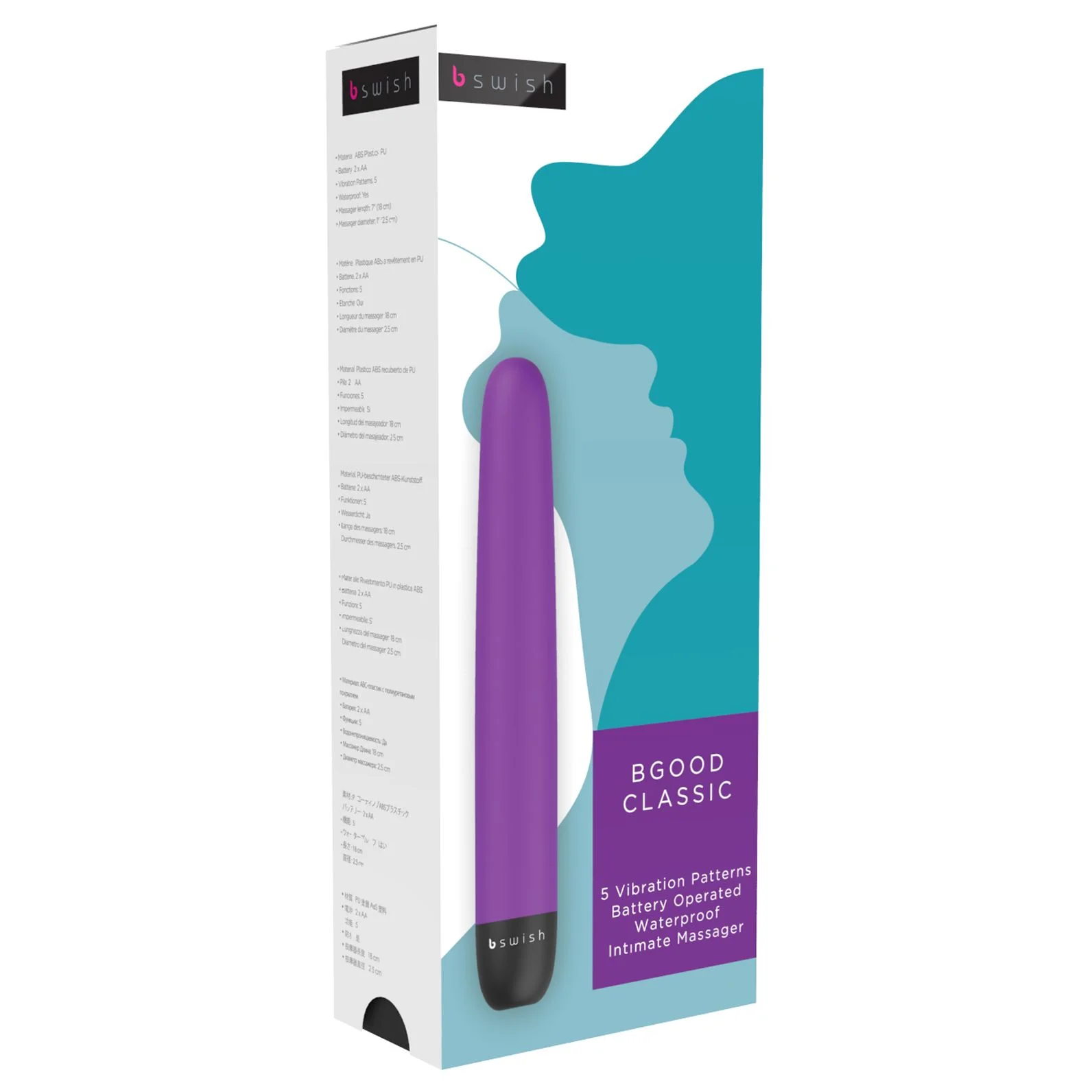 B Swish - bgood Classic Vibrator Paars B Swish - bgood Classic Vibrator Paars