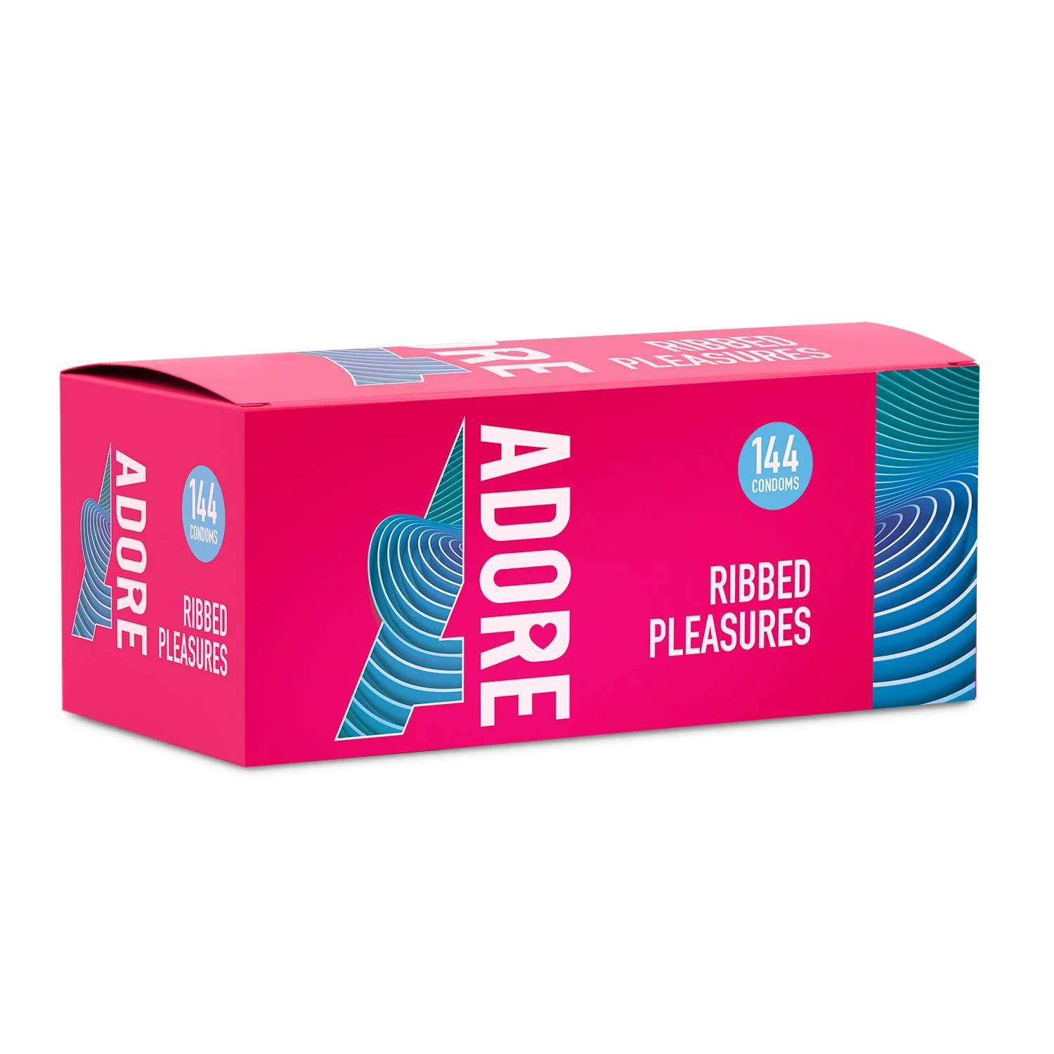 Adore Ribbed Pleasure condooms 144 stuks Adore Ribbed Pleasure condooms 144 stuks