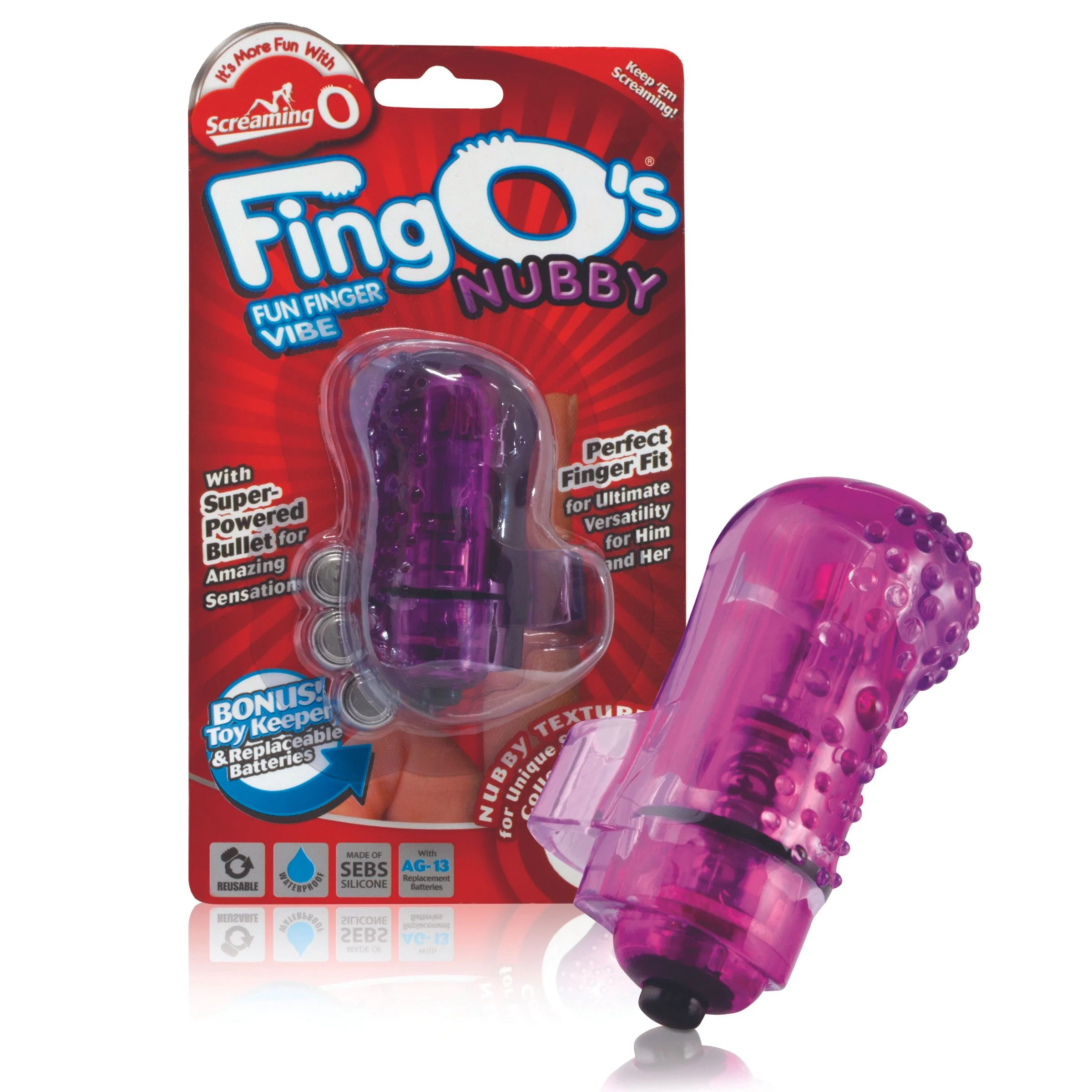 The Screaming O - The FingO Nubby Paars