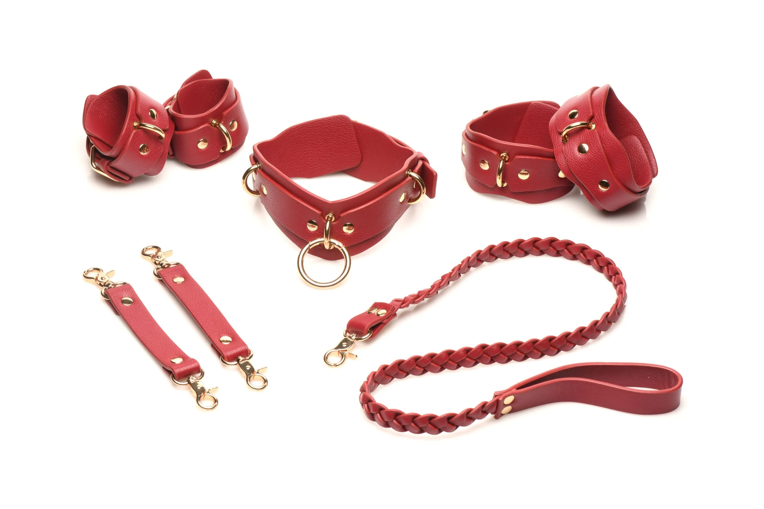 XR Brands - Lover's Restraints Set - Rood XR Brands - Lover's Restraints Set - Rood