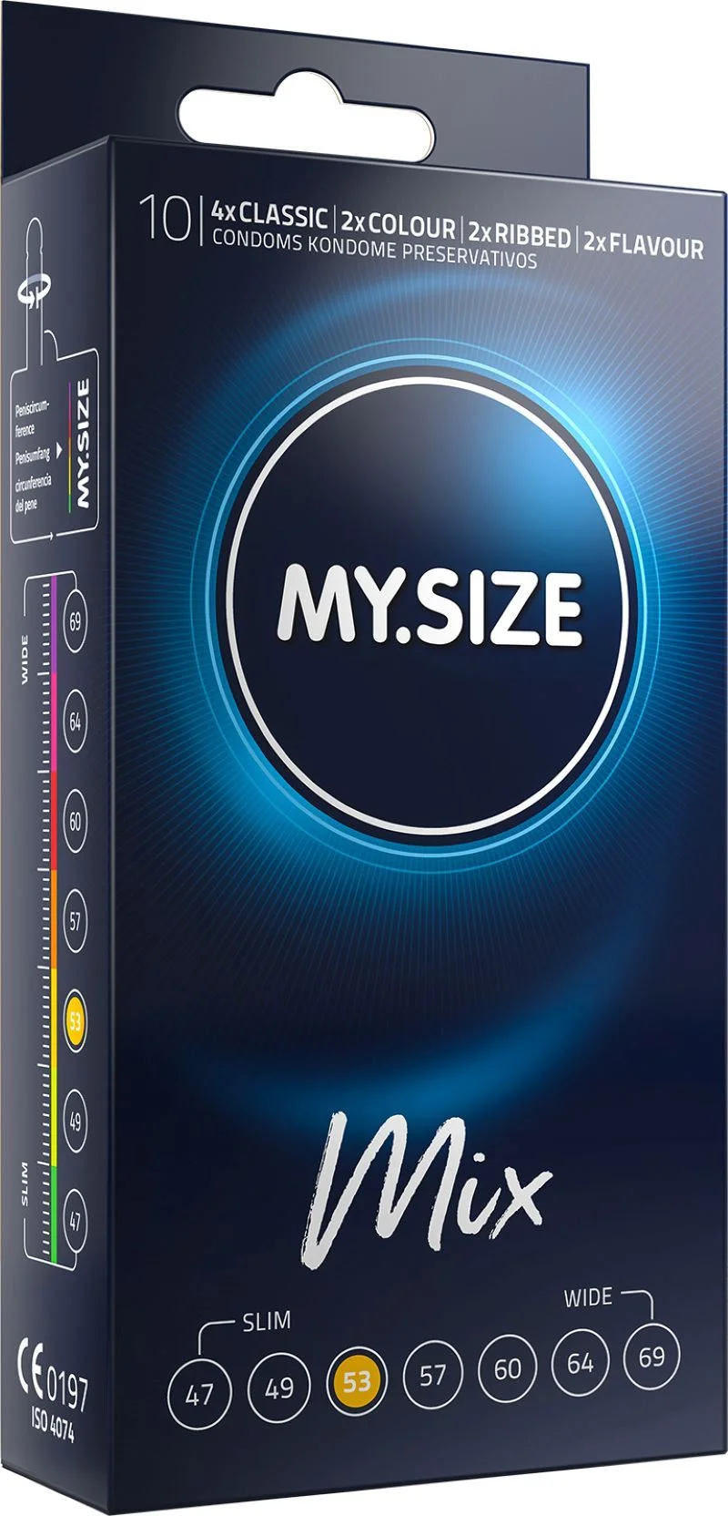 MY.SIZE Mix 53 mm Condooms - 10 stuks MY.SIZE Mix 53 mm Condooms - 10 stuks