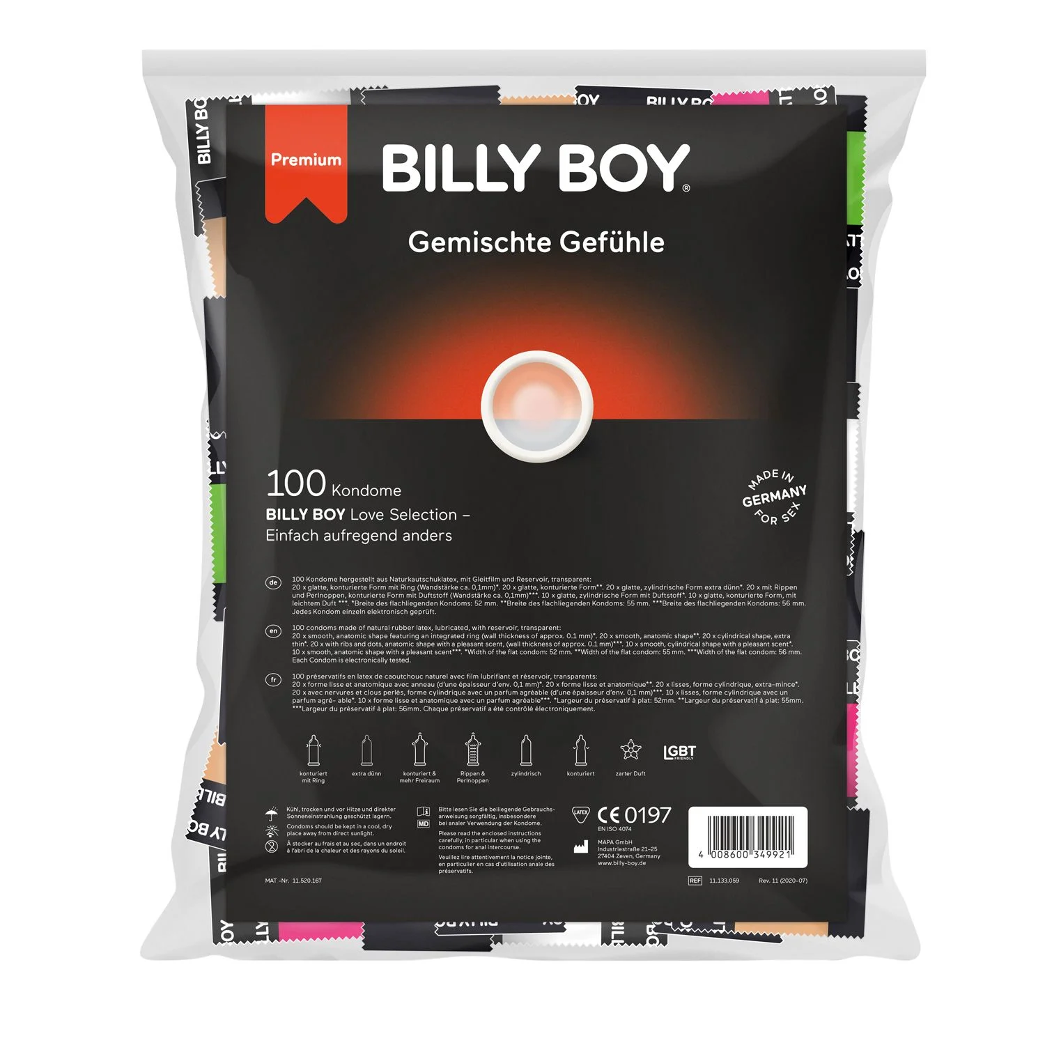 Billy Boy - Gemischte Gefühle - 100 Condooms Billy Boy - Gemischte Gefühle - 100 Condooms