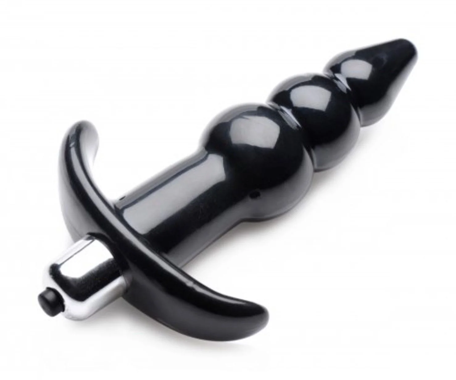 Bubbling Vibrerende Anaalplug Met Ribbels - Zwart Bubbling Vibrerende Anaalplug Met Ribbels - Zwart