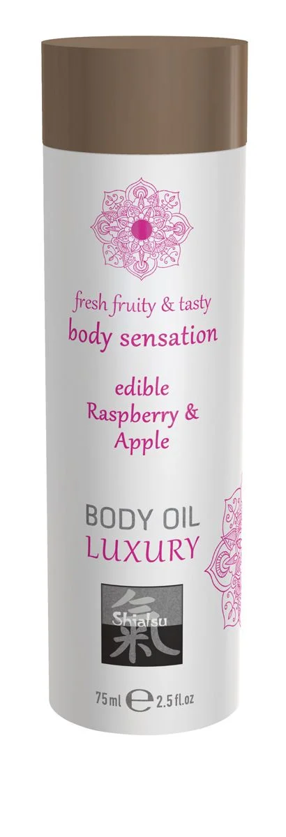 Luxe Eetbare Body Oil - Framboos & Appel Luxe Eetbare Body Oil - Framboos & Appel