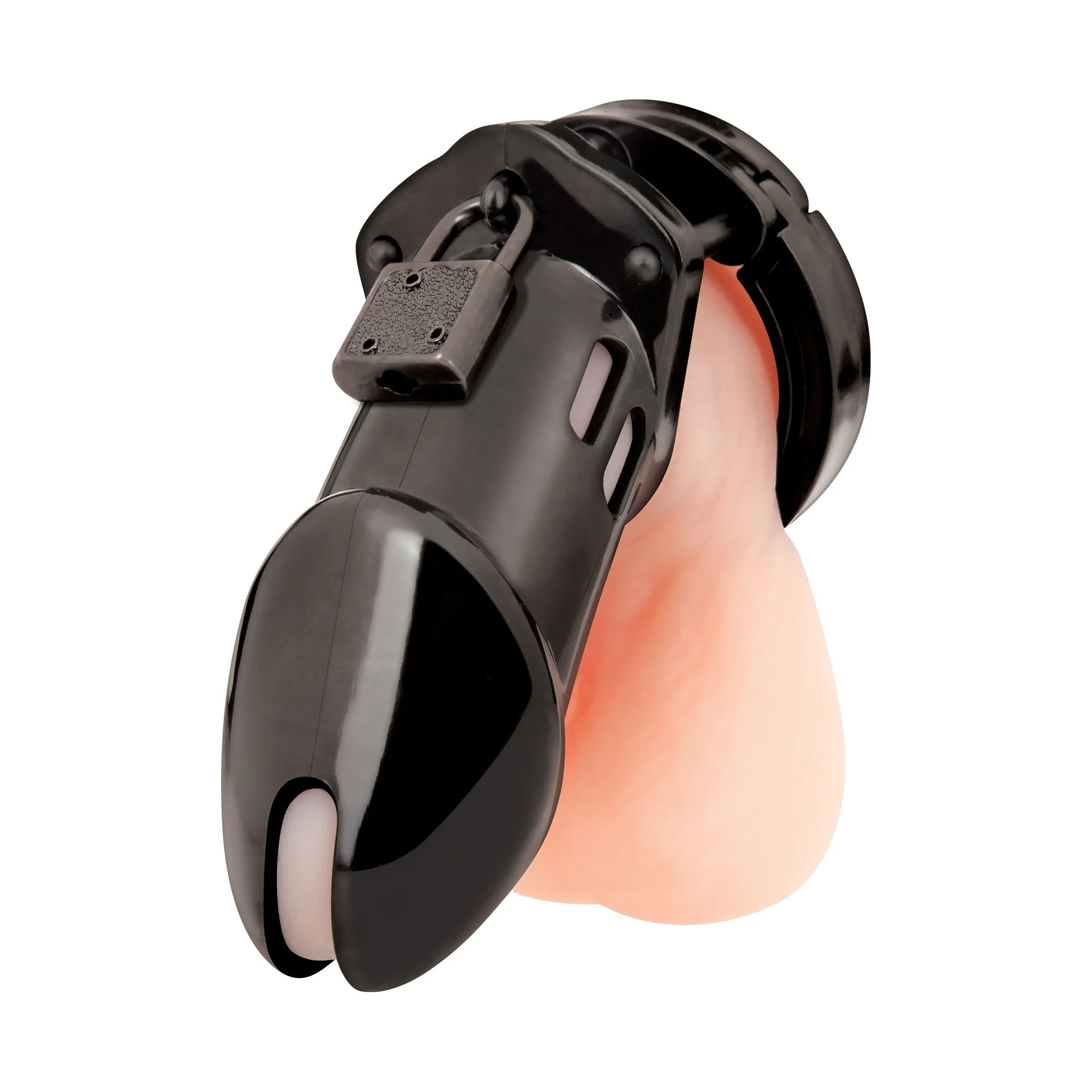 Blueline - Acrylic See-Thru Chastity Cage Black Blueline - Acrylic See-Thru Chastity Cage Black