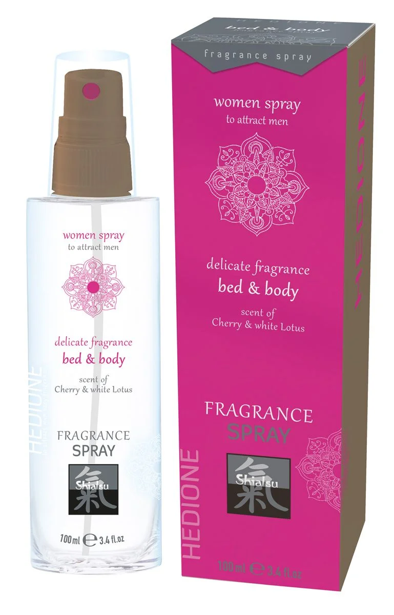Feromonen Bed & Body Spray Voor Vrouwen - Kers & Witte Lotus Feromonen Bed & Body Spray Voor Vrouwen - Kers & Witte Lotus