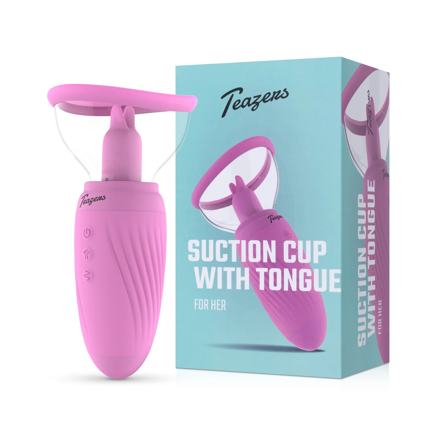Teazers Suction Cup met Clitoris Vibrator Teazers Suction Cup met Clitoris Vibrator