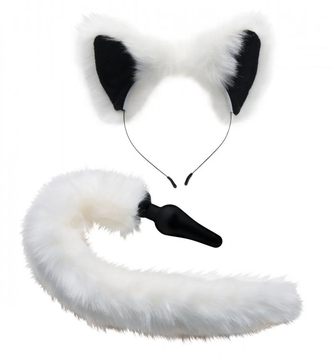White Fox Buttplug & Haarband Set White Fox Buttplug & Haarband Set