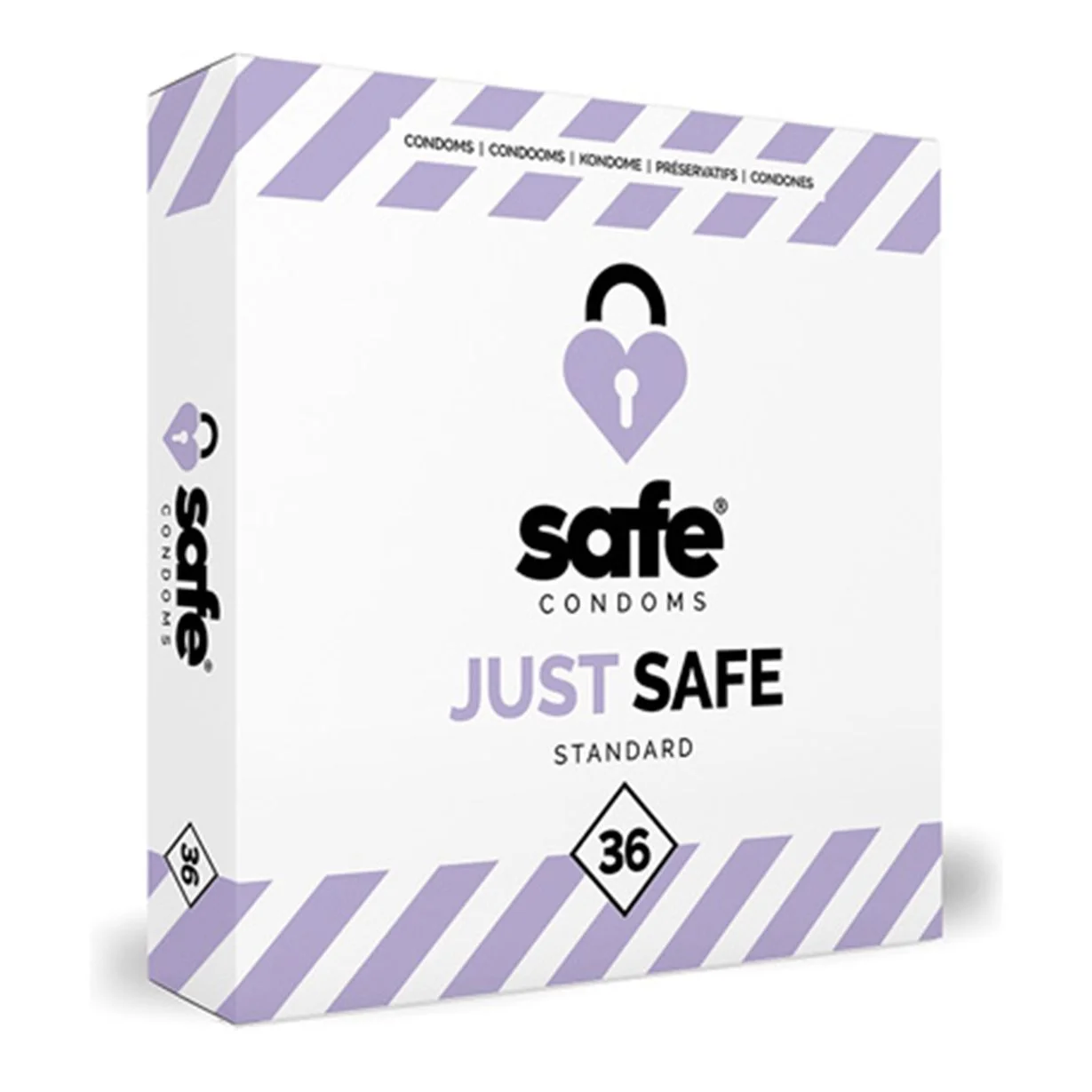 SAFE - Condooms Met Siliconen Glijmiddel - Standaard - 36 stuks SAFE - Condooms Met Siliconen Glijmiddel - Standaard - 36 stuks