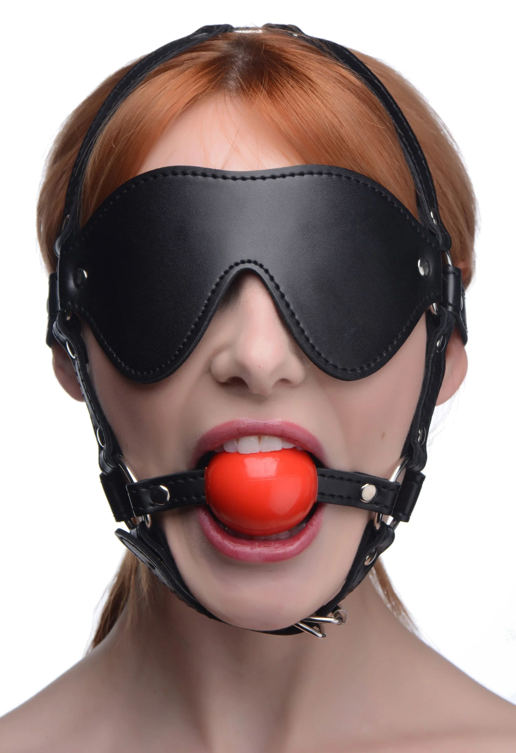 Kinky Verstelbaar Harnas Met blinddoek En Ballgag Kinky Verstelbaar Harnas Met blinddoek En Ballgag
