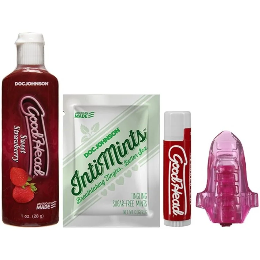 Doc Johnson - GoodHead Lick It Kit - Aardbei Doc Johnson - GoodHead Lick It Kit - Aardbei
