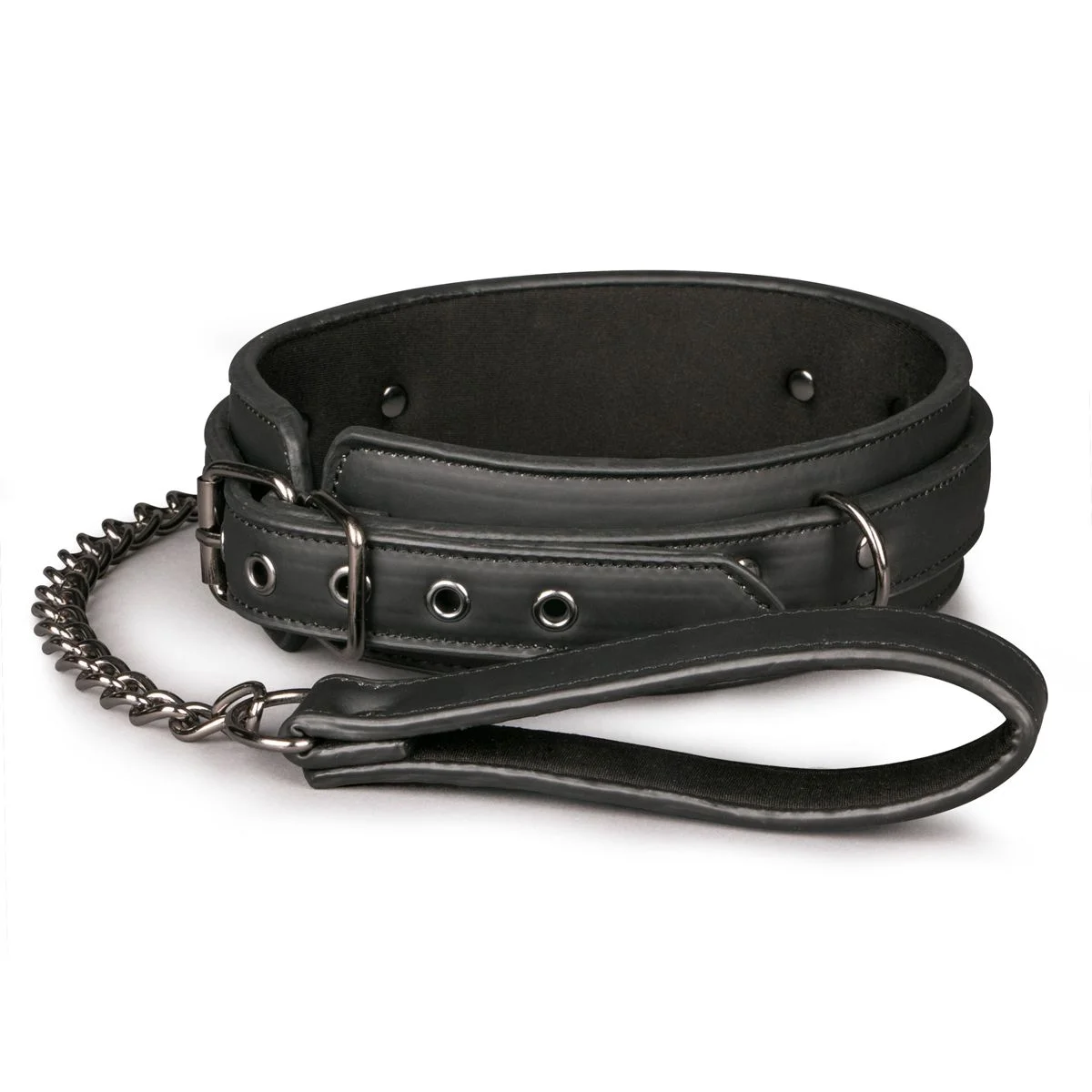 Fetish halsband met riem Fetish halsband met riem
