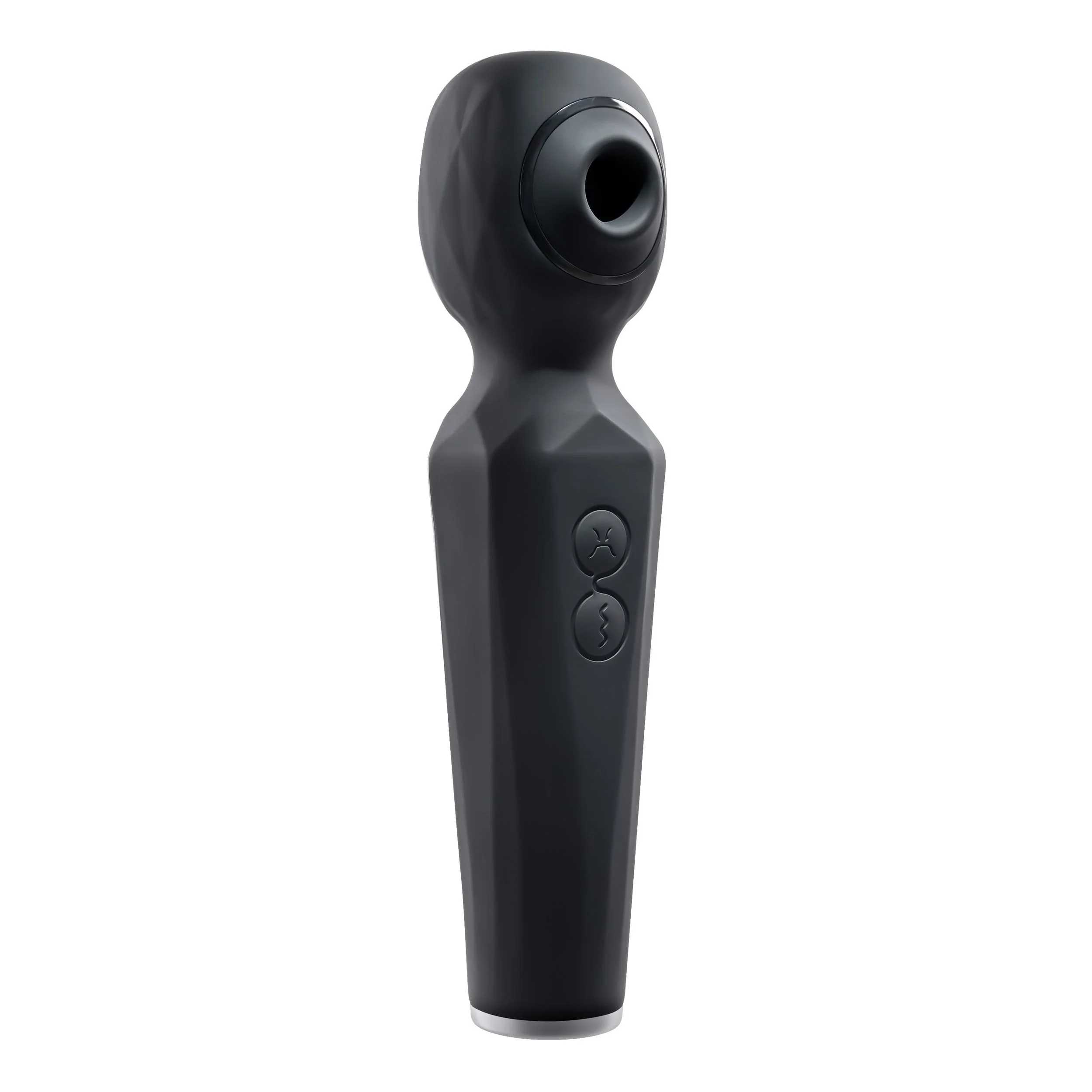 Evolved - Rainbow Sucker Wand Vibrator - Zwart Evolved - Rainbow Sucker Wand Vibrator - Zwart