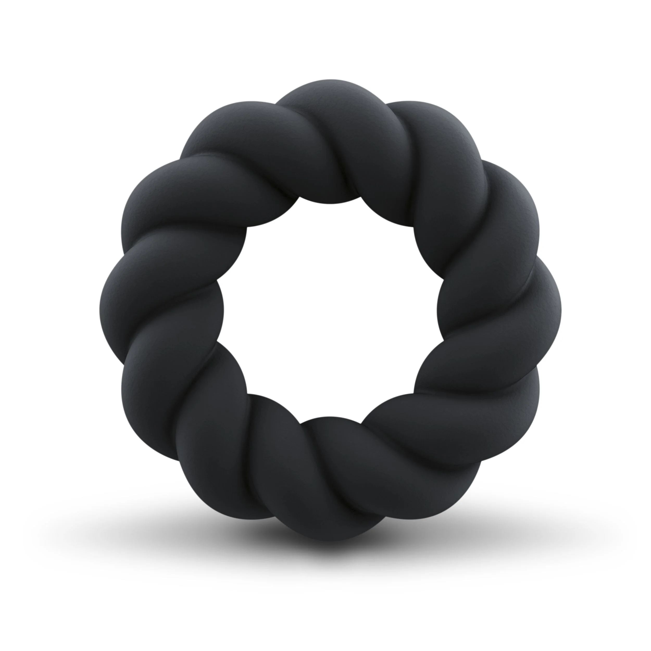 Rocks-off - Twist Non Vibrating Liquid Silicone Ring Black Rocks-off - Twist Non Vibrating Liquid Silicone Ring Black