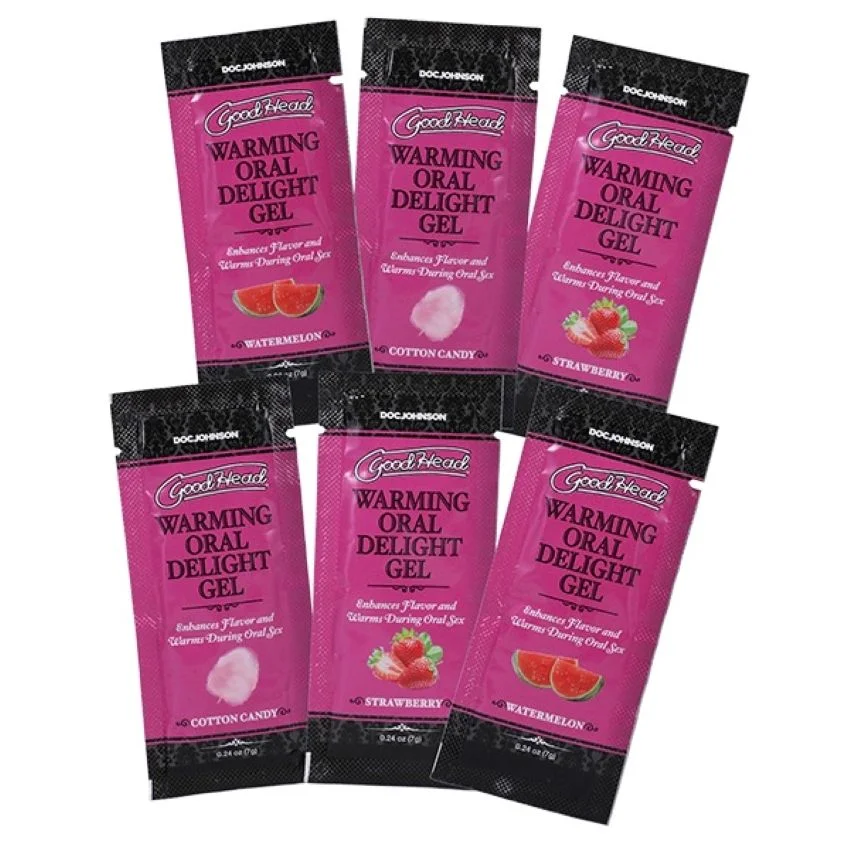 Doc Johnson - GoodHead Warming Head Oral Delight Gel - 6 stuks - 7 ml Doc Johnson - GoodHead Warming Head Oral Delight Gel - 6 stuks - 7 ml