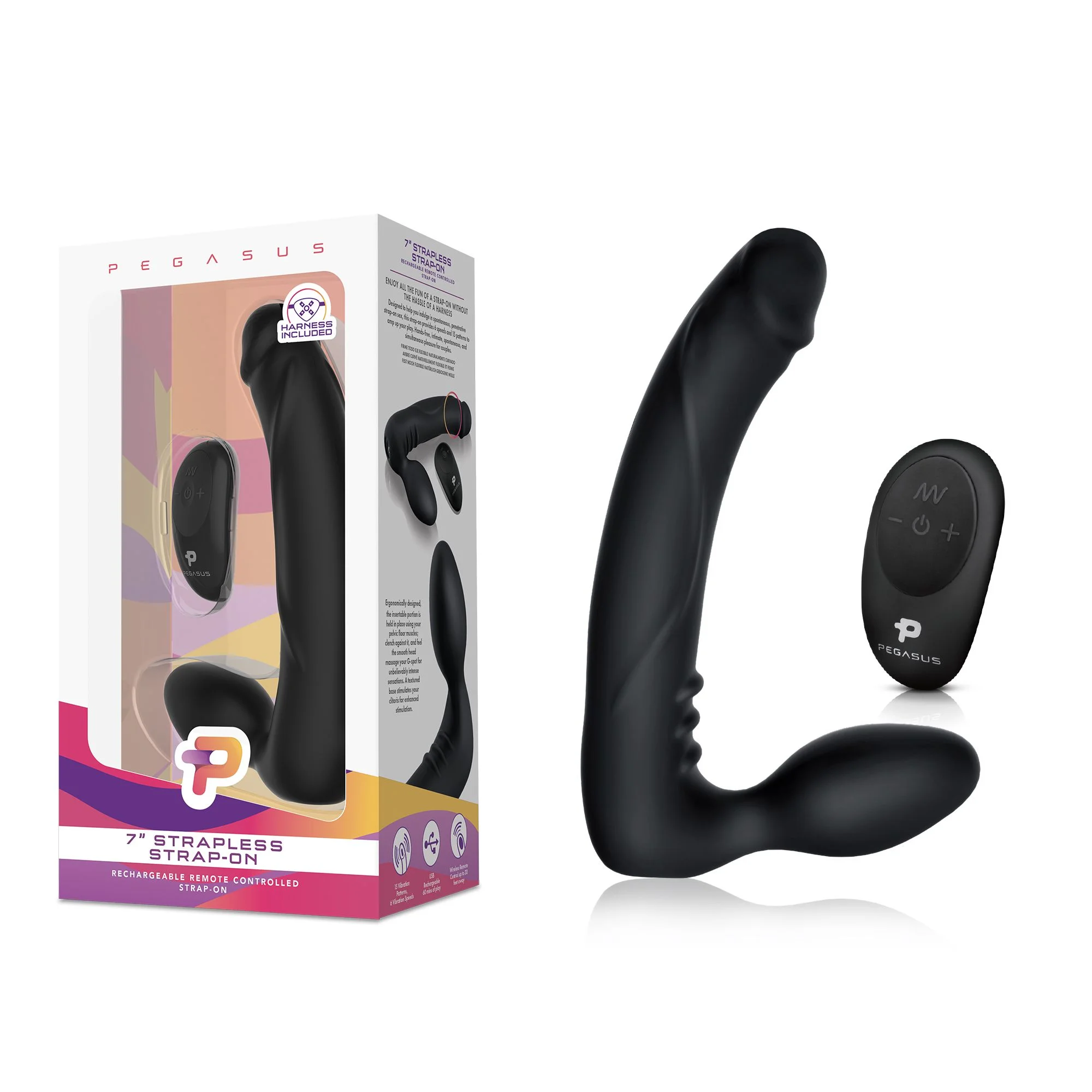 Pegasus - 7? Strapless Silicone Strap-On Pegasus - 7? Strapless Silicone Strap-On
