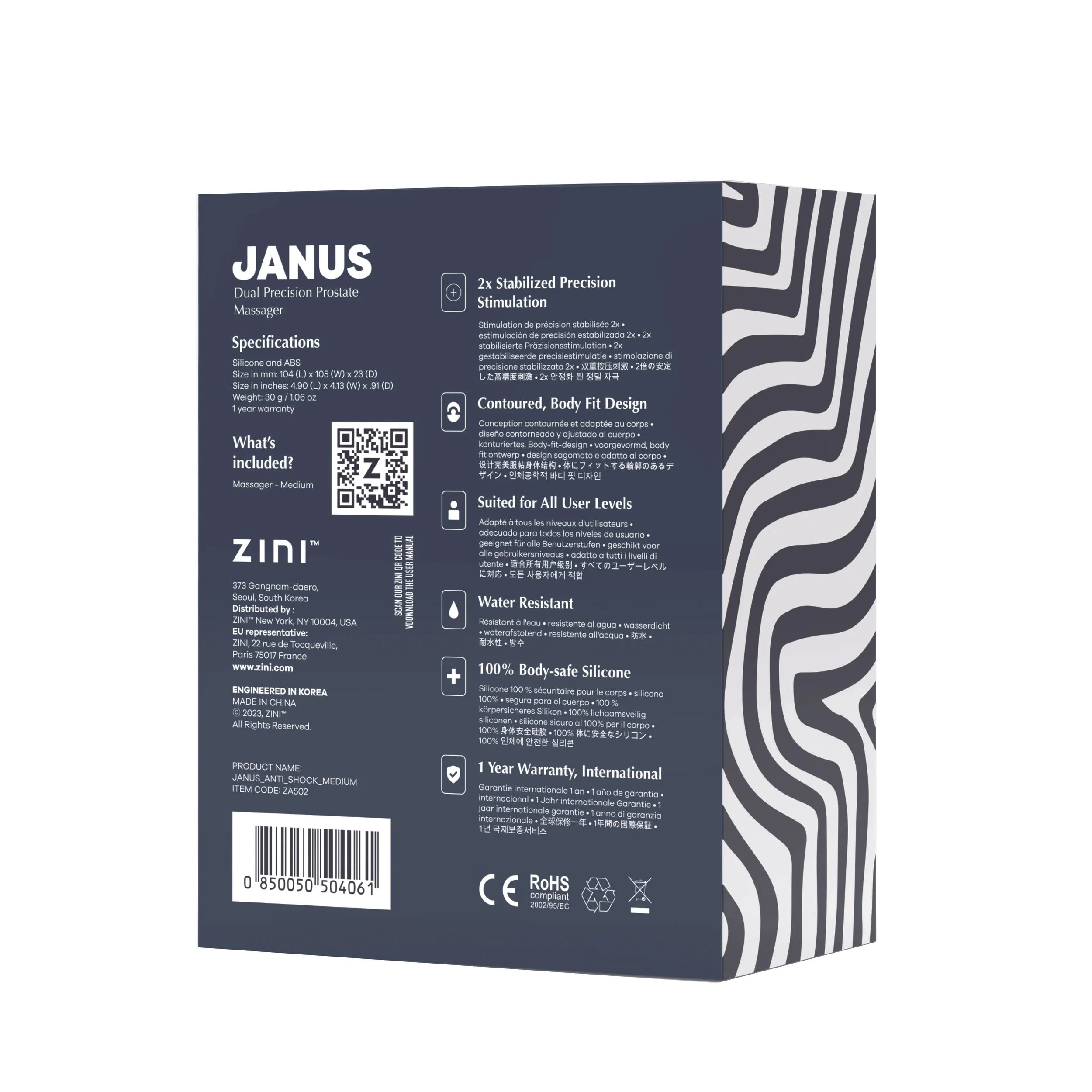 Zini - JANUS Anti Shock (M) Black Zini - JANUS Anti Shock (M) Black