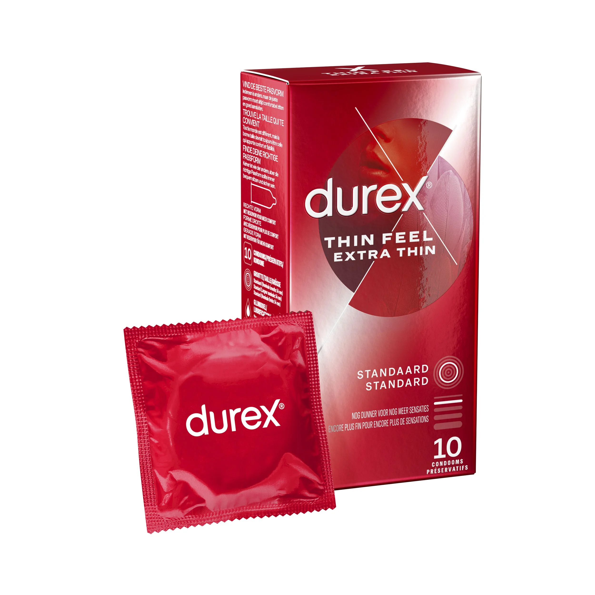 Durex Thin Feel Condooms Extra Dun - 10 stuks Durex Thin Feel Condooms Extra Dun - 10 stuks
