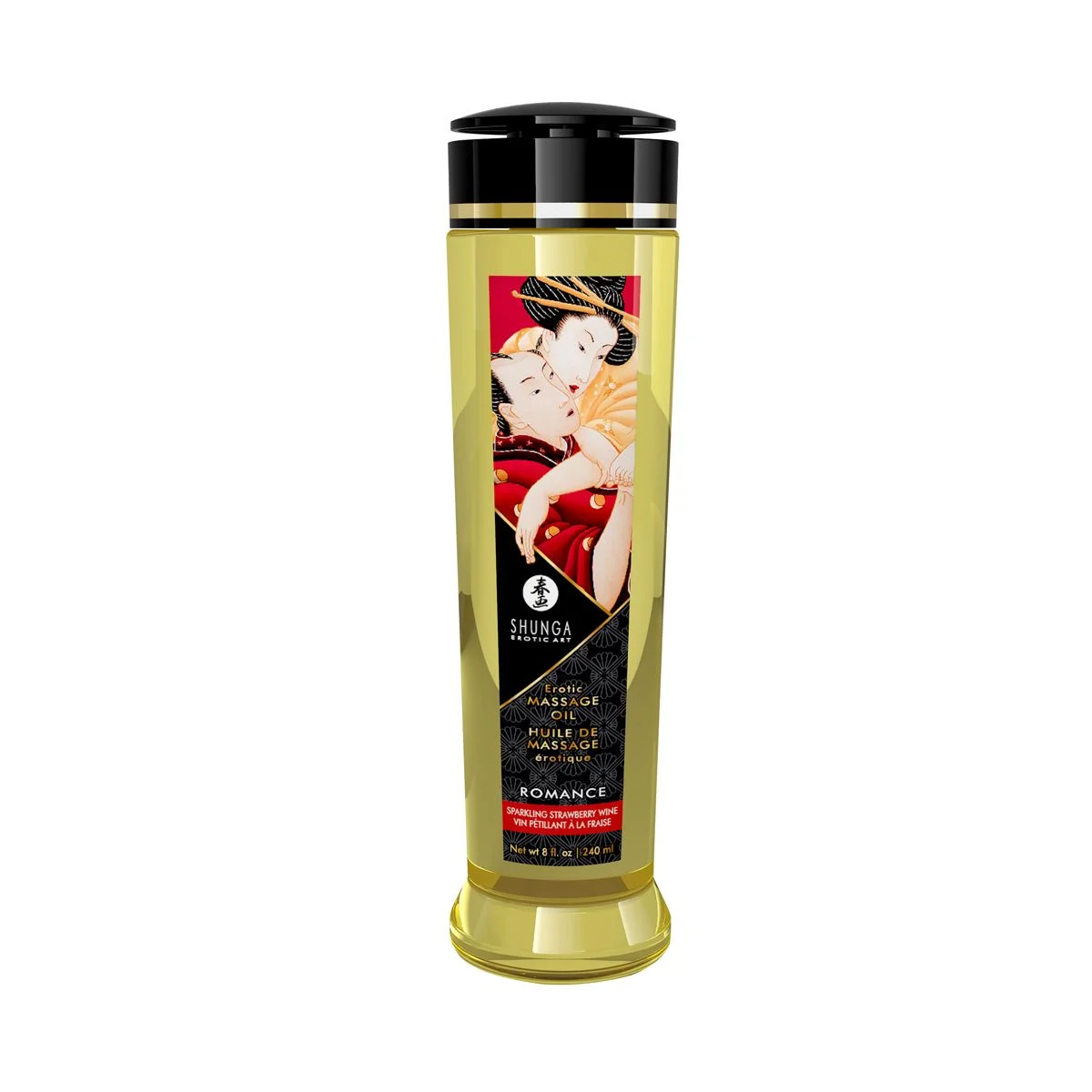 Shunga - Romance Massage Olie Sparkling Stawberry Wine - 240 ml Shunga - Romance Massage Olie Sparkling Stawberry Wine - 240 ml