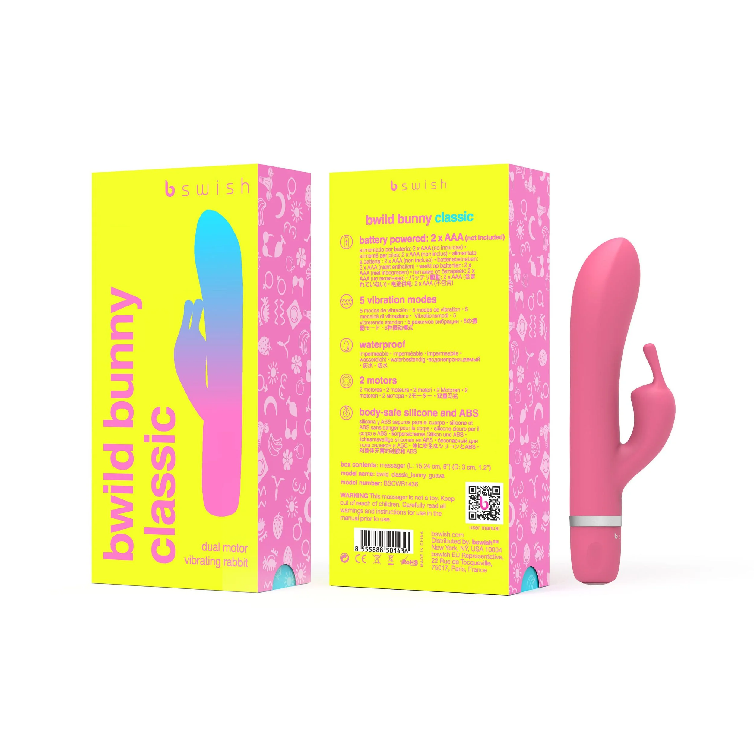 B Swish - bwild Classic Bunny Rabbit Vibrator Roze B Swish - bwild Classic Bunny Rabbit Vibrator Roze