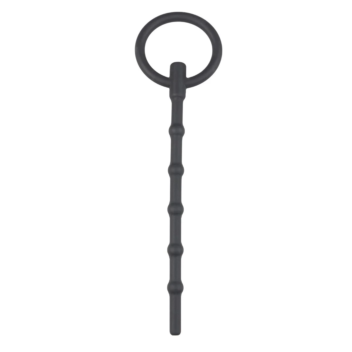 Lange Holle Dilator Met Grote Trekring - Zwart Lange Holle Dilator Met Grote Trekring - Zwart