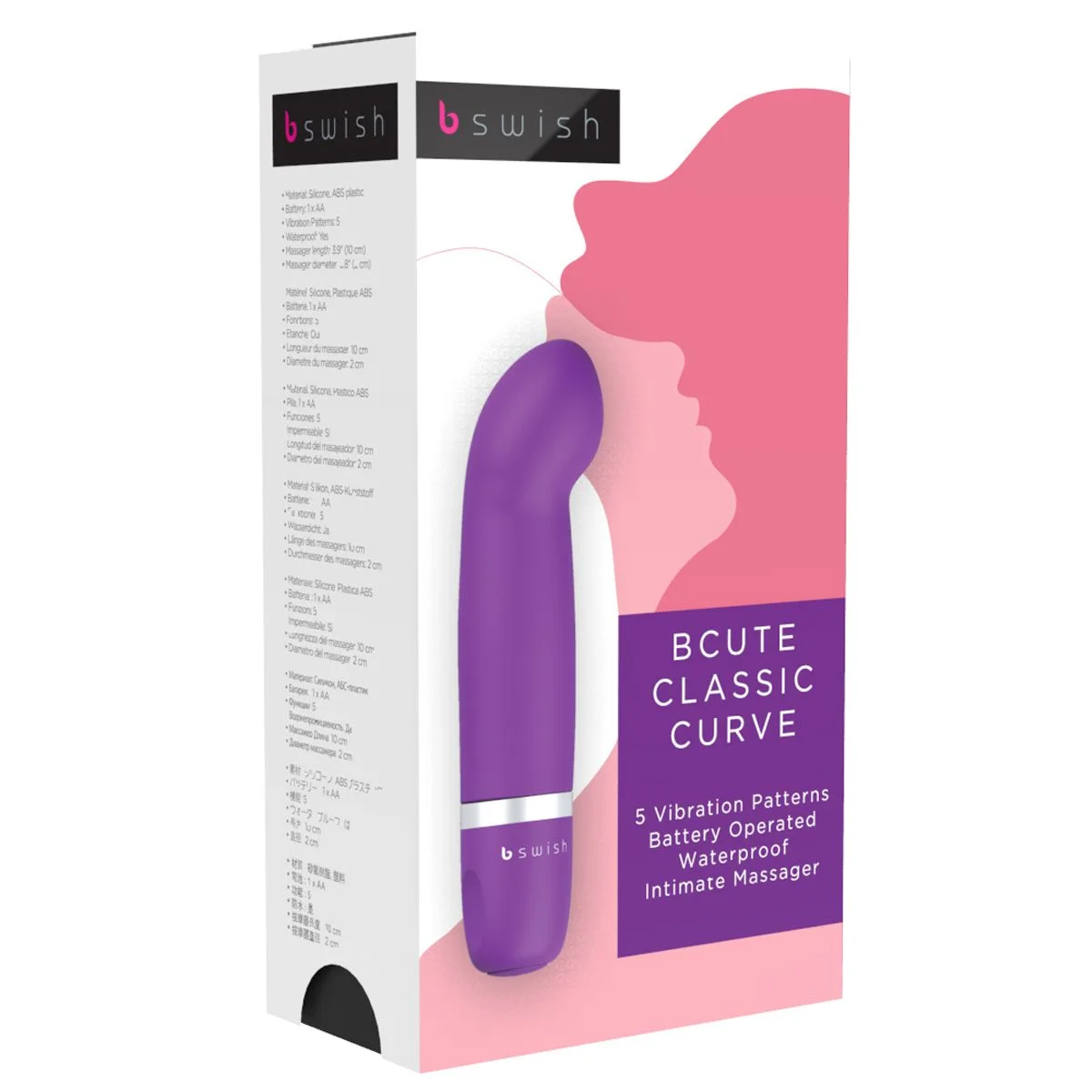 B Swish - bcute Classic Vibrator Curve Paars B Swish - bcute Classic Vibrator Curve Paars