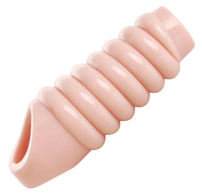 Really Ample - geribbelde penis sleeve Really Ample - geribbelde penis sleeve