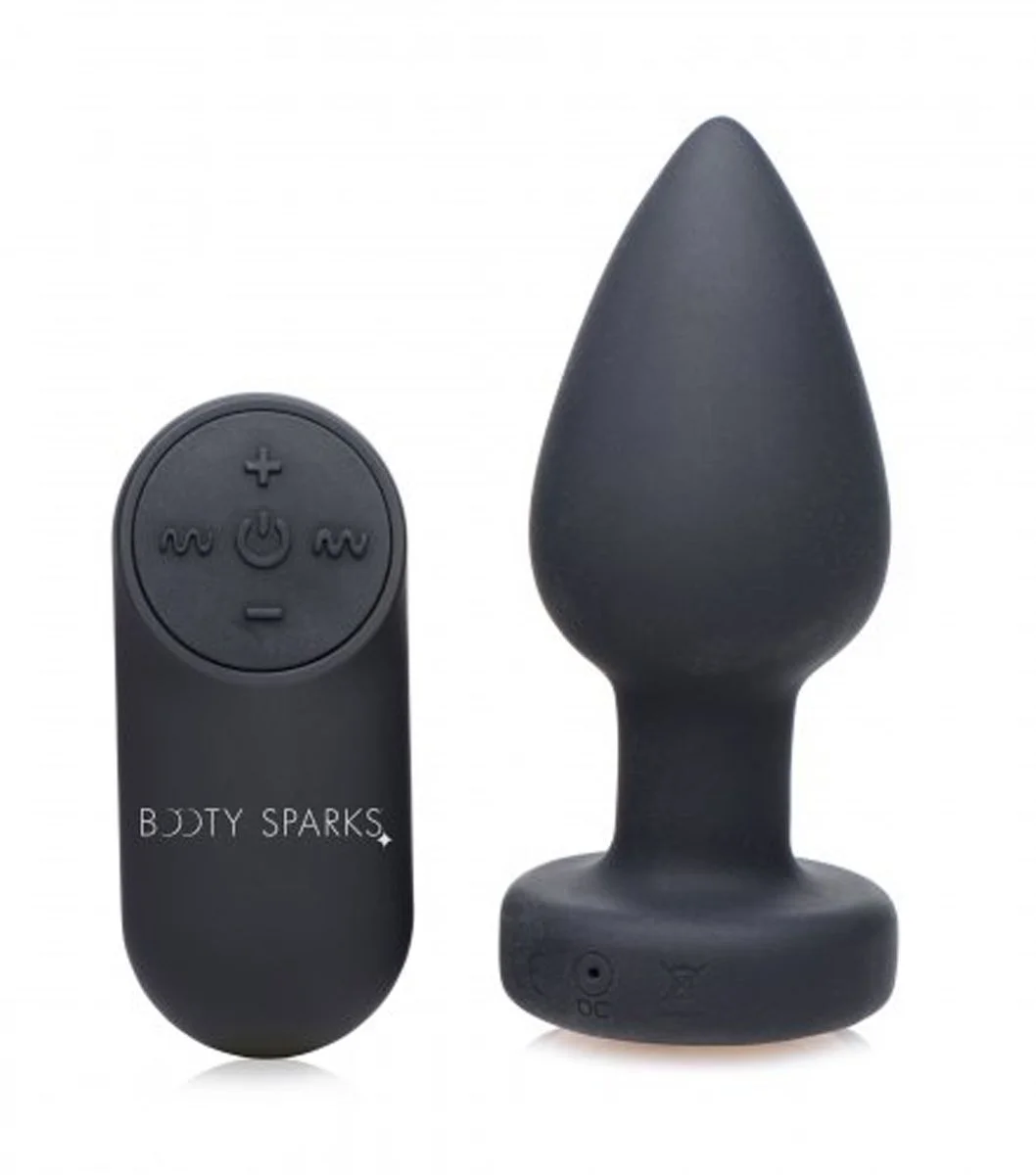 Vibrerende Buttplug Met LED-licht - Medium Vibrerende Buttplug Met LED-licht - Medium