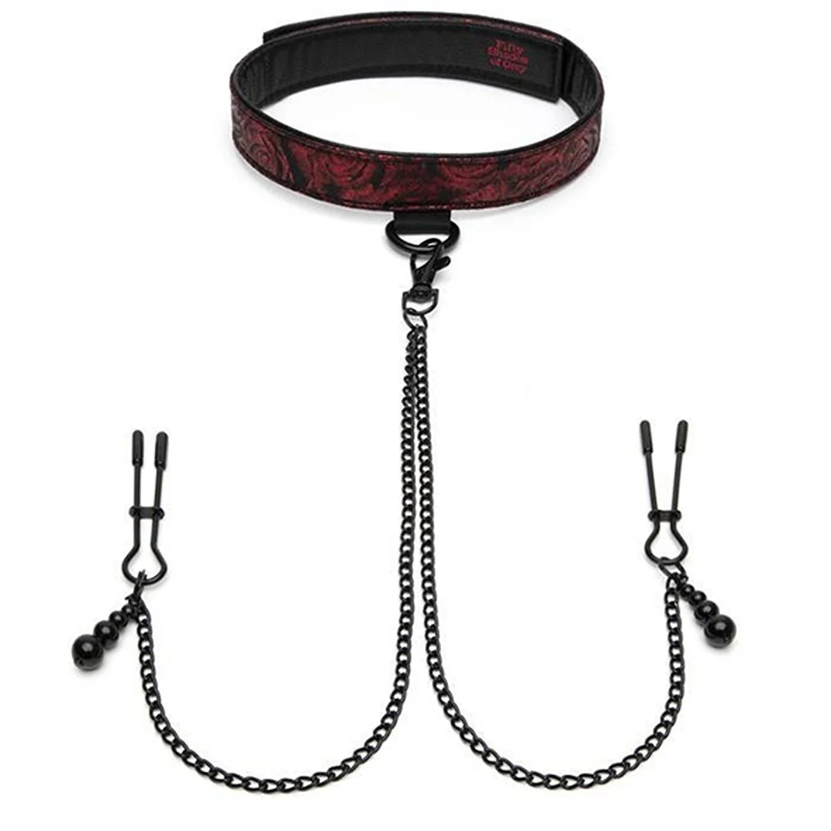 Fifty Shades of Grey – Sweet Anticipation Halsband met Tepelklemmen – Rood Fifty Shades of Grey – Sweet Anticipation Halsband met Tepelklemmen – Rood