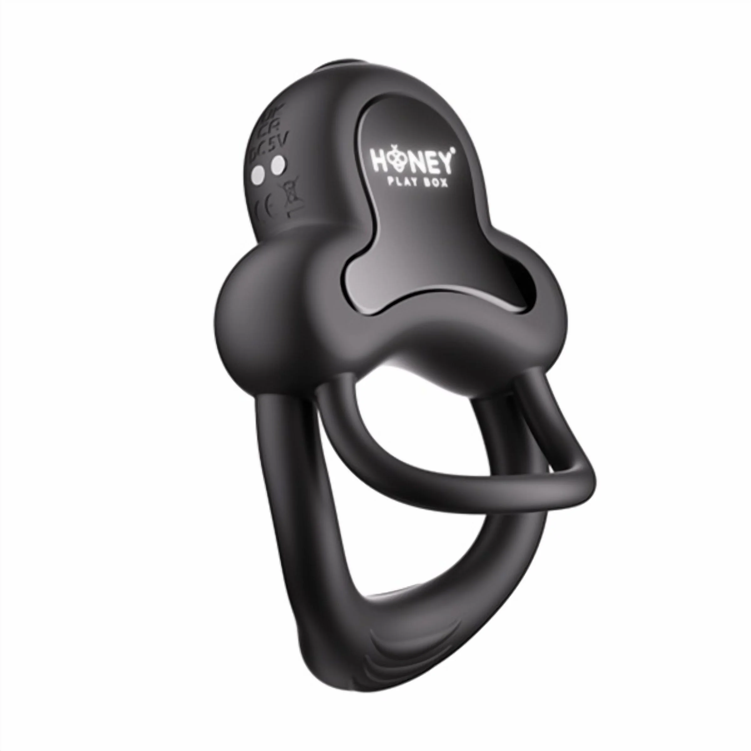 HoneyPlayBox - Anello-App-Controlled Vibrating Double Cock Ring with Clitor HoneyPlayBox - Anello-App-Controlled Vibrating Double Cock Ring with Clitor